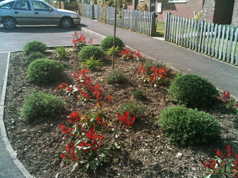 muddy boots landscaping Sleepers Beds and Borders
